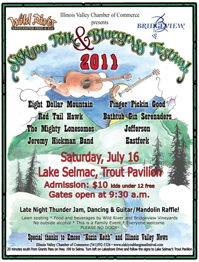 Siskiyou Folk and Bluegrass Festival Flyer